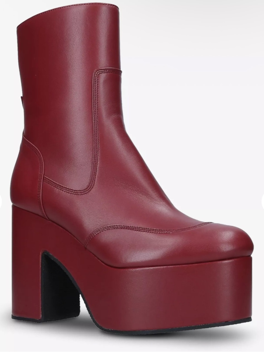 Women's Red Platform Ankle Boots 39.5